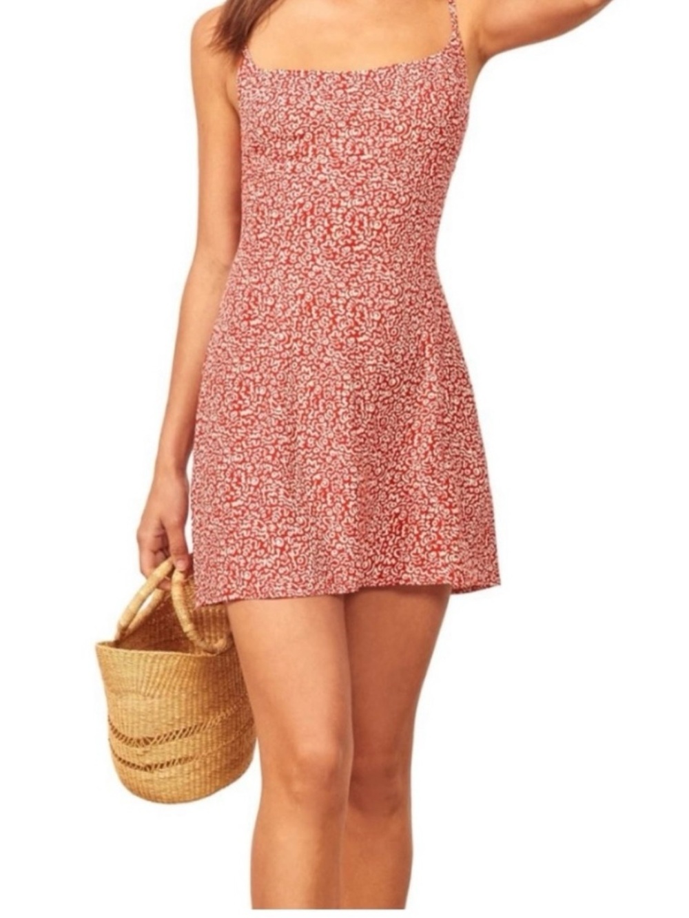 Reformation Yasmin Mini Dress In Scribble Print Size 6